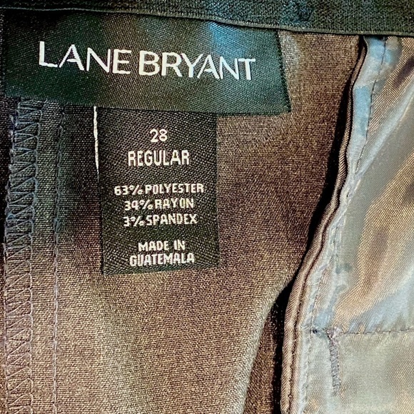 Lane Bryant Wide Leg Elastic Waist Dress Slacks / Pant Plus Size 28 Regular - Picture 8 of 9